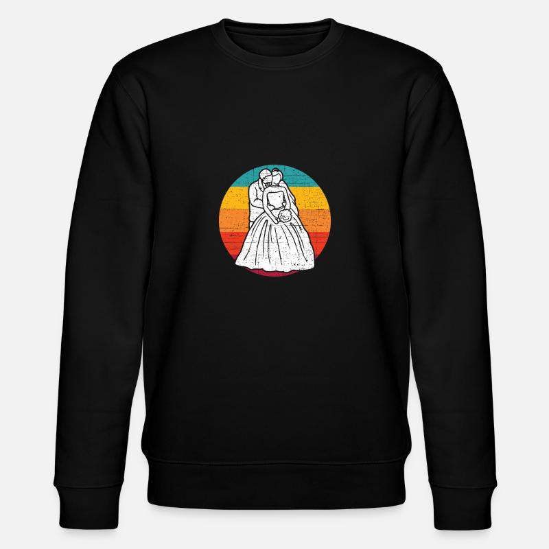 Coucher de soleil mariés - Sweat bio CHANGER Stanley/Stella Unisexe - noir