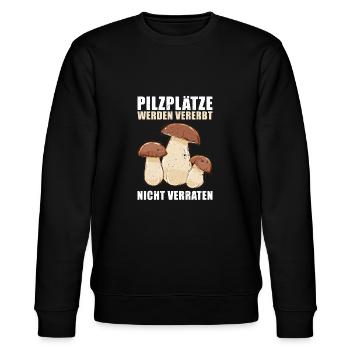 Pilzsammler Geschenk - Stanley/Stella Unisex Bio-Sweatshirt CHANGER  - Schwarz - Vorne - Nik (191cm) & Marisol (170cm)