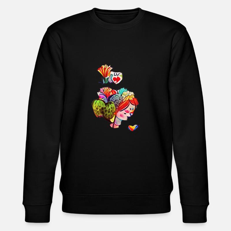 Love - Stanley/Stella Unisex Bio-Sweatshirt CHANGER  - Schwarz
