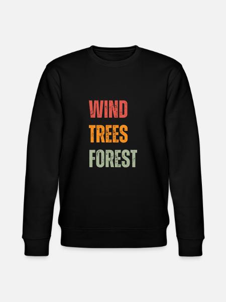 WTF - Wind Trees Forest - Stanley/Stella CHANGER Unisex Organic Sweatshirt - black
