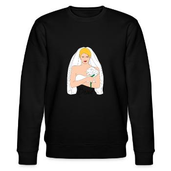 braut blond 1 - Stanley/Stella Unisex Bio-Sweatshirt CHANGER  - Schwarz - Vorne - Nik (191cm) & Marisol (170cm)