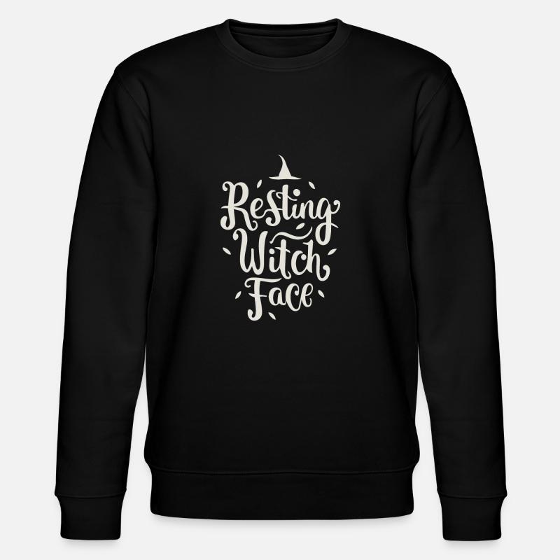 Resting Witch Face - Stanley/Stella CHANGER Unisex Organic Sweatshirt - black