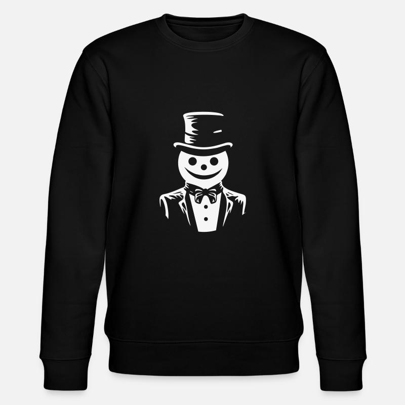 Schneemann Dapper Delight - Stanley/Stella Unisex Bio-Sweatshirt CHANGER  - Schwarz