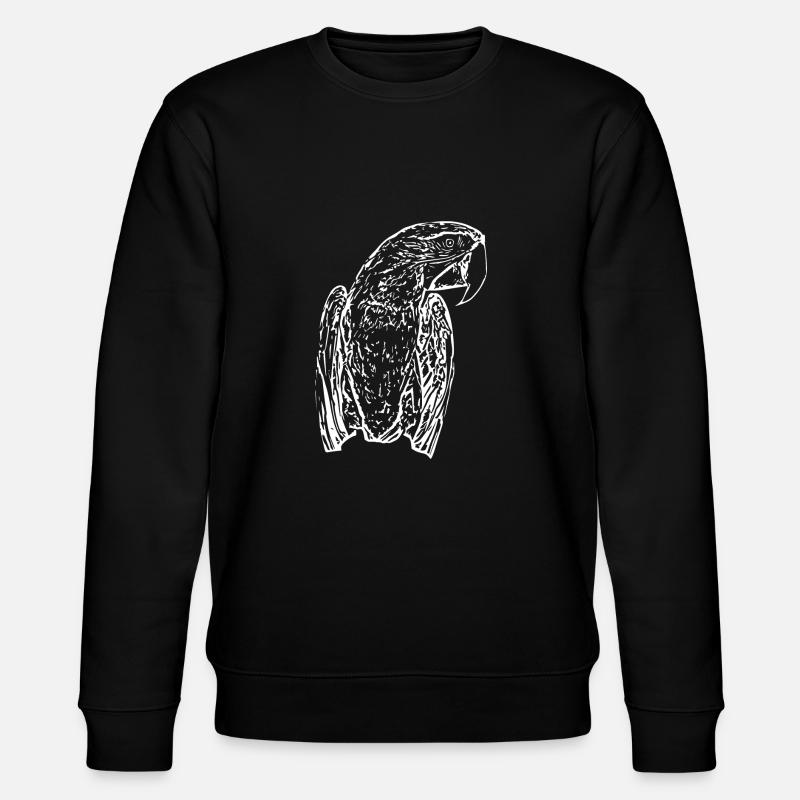 Perroquets Oiseau Blanc - Sweat bio CHANGER Stanley/Stella Unisexe - noir