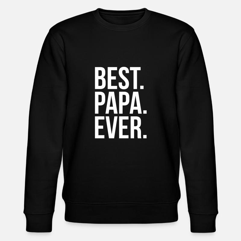 papa - Stanley/Stella Unisex Bio-Sweatshirt CHANGER  - Schwarz