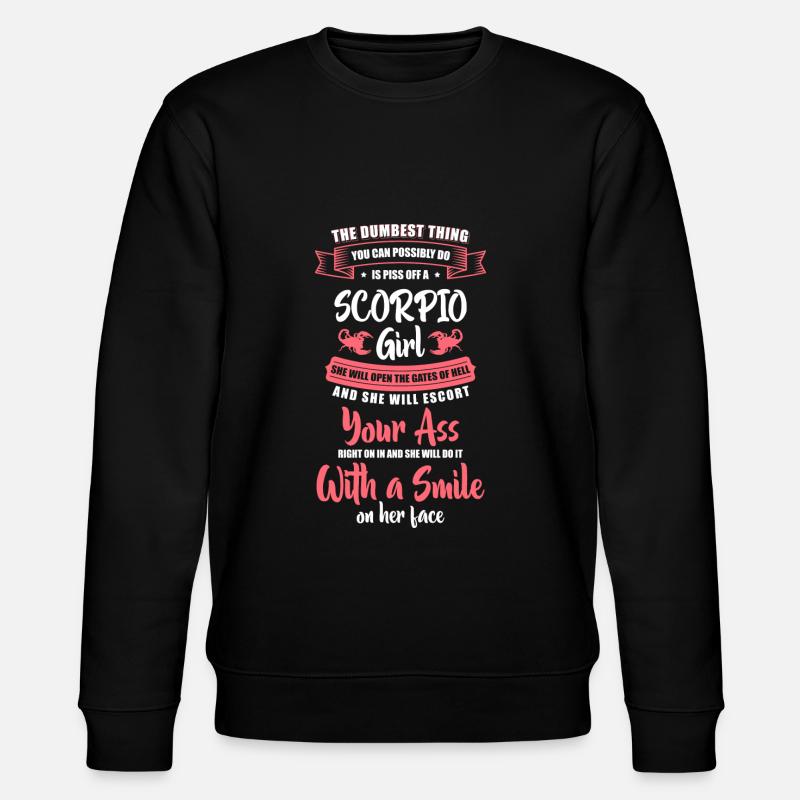 Horoskop Stachel - Stanley/Stella Unisex Bio-Sweatshirt CHANGER  - Schwarz