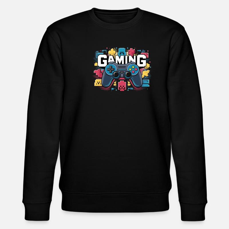 Gaming - Controller - Stanley/Stella Unisex Bio-Sweatshirt CHANGER  - Schwarz