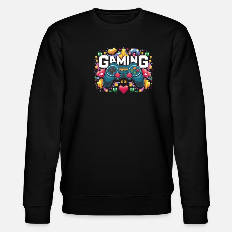 Gaming - Controller - Stanley/Stella Unisex Bio-Sweatshirt CHANGER  - Schwarz