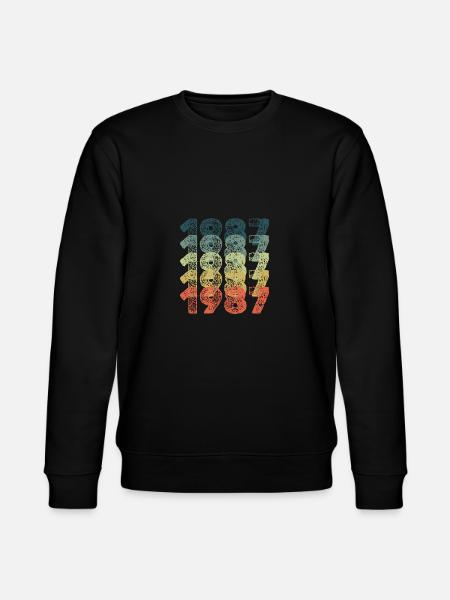 Year 1987 - Stanley/Stella CHANGER Unisex Organic Sweatshirt - black