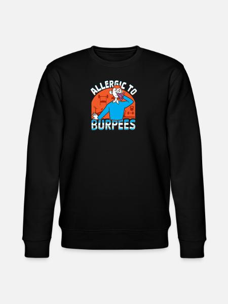 Burpees Training, Squat, Kardiotraining - Stanley/Stella Unisex Bio-Sweatshirt CHANGER  - Schwarz