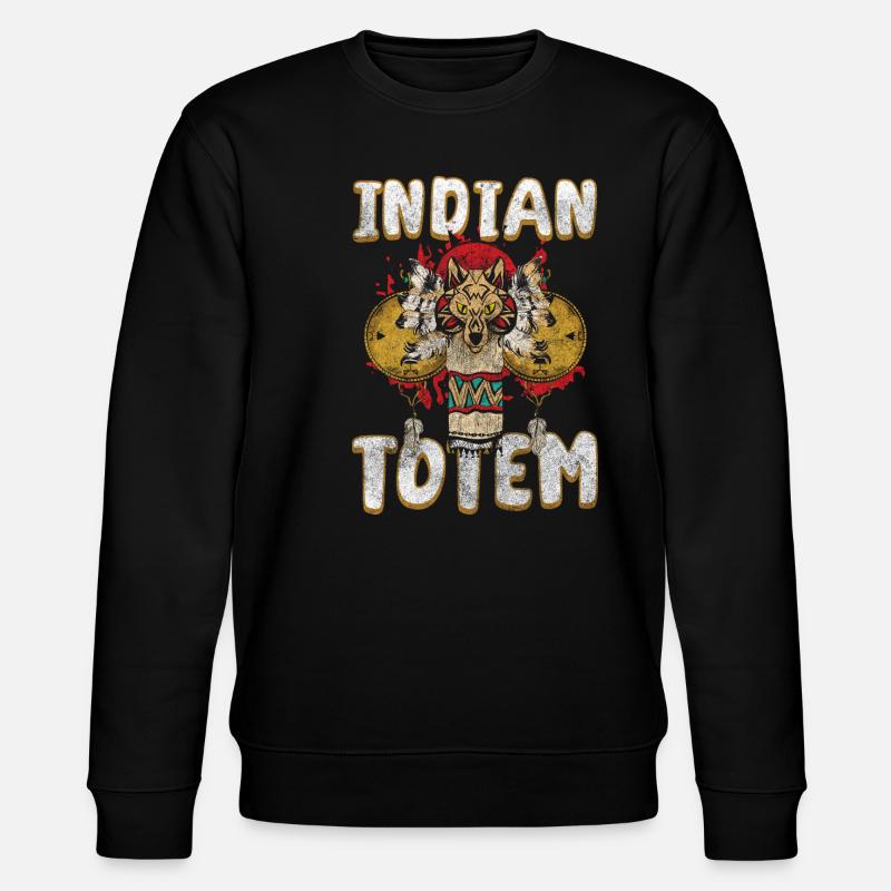 Native Americans, Guardians, Eagles, Aztecs - Stanley/Stella CHANGER Unisex Organic Sweatshirt - black