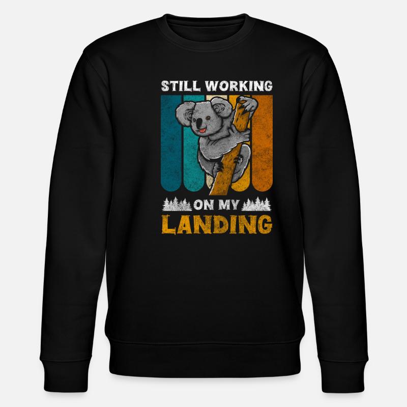 Koala Outback Artenschutz Tier - Stanley/Stella Unisex Bio-Sweatshirt CHANGER  - Schwarz