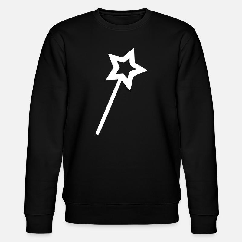 Zauberstab - Stanley/Stella Unisex Bio-Sweatshirt CHANGER  - Schwarz