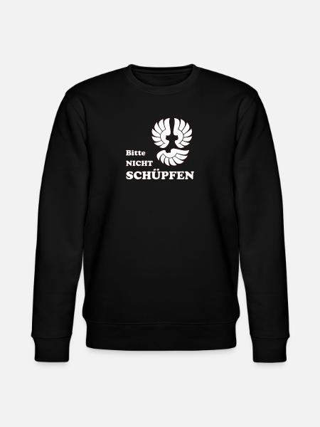 Bitte nicht Schüpfen - Stanley/Stella Unisex Bio-Sweatshirt CHANGER  - Schwarz