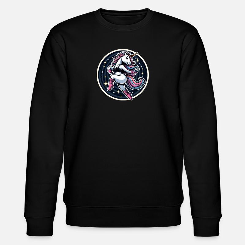 Unicorn Dance - Stanley/Stella CHANGER Unisex Organic Sweatshirt - black