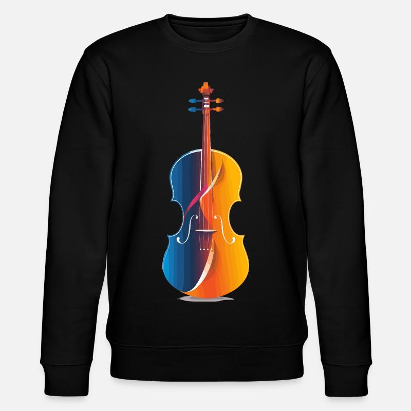 Violin Comic Look - Stanley/Stella CHANGER Unisex Organic Sweatshirt - black