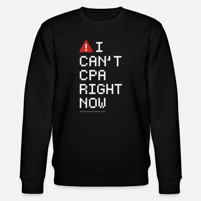 Buchhaltungsstudent Cpa Im Training Excel -witze - Stanley/Stella Unisex Bio-Sweatshirt CHANGER  - Schwarz