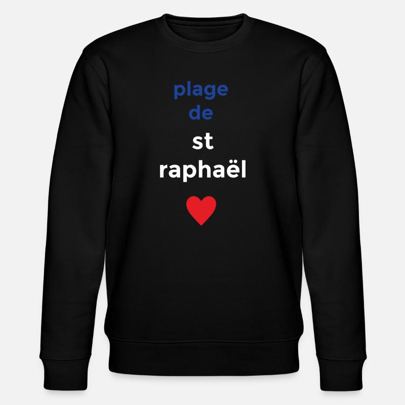 Traumstrand von St. Raphael - Stanley/Stella Unisex Bio-Sweatshirt CHANGER  - Schwarz