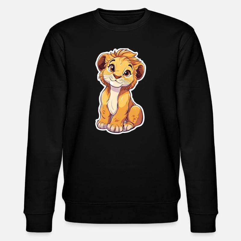 Löwe - Stanley/Stella Unisex Bio-Sweatshirt CHANGER  - Schwarz