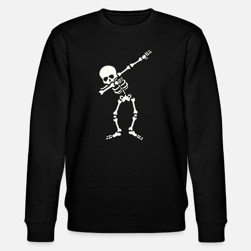 Skelett Dab Dabbing - Stanley/Stella Unisex Bio-Sweatshirt CHANGER - Schwarz