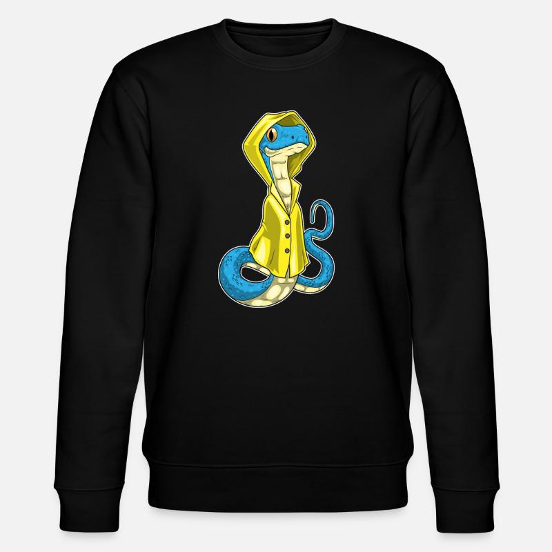 Snake Rain Jacket - Stanley/Stella CHANGER Unisex Organic Sweatshirt - black