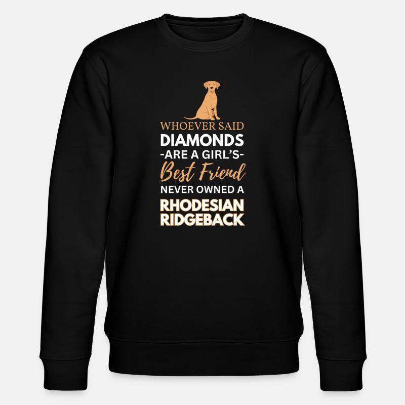 Meilleur Chien Ami Rhodesian Ridgeback - Sweat bio CHANGER Stanley/Stella Unisexe - noir