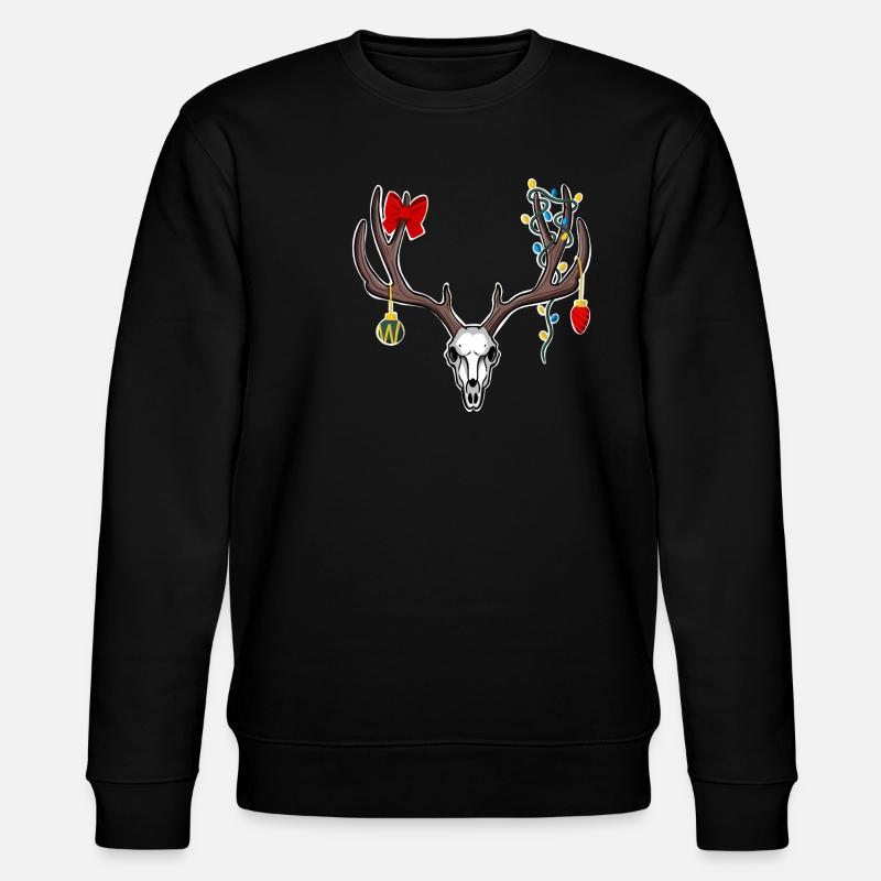 Cerf de Noël - Sweat bio CHANGER Stanley/Stella Unisexe - noir
