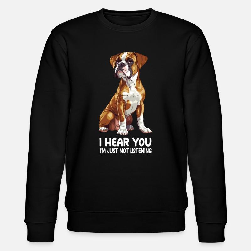 Boxer - Stanley/Stella Unisex Bio-Sweatshirt CHANGER  - Schwarz