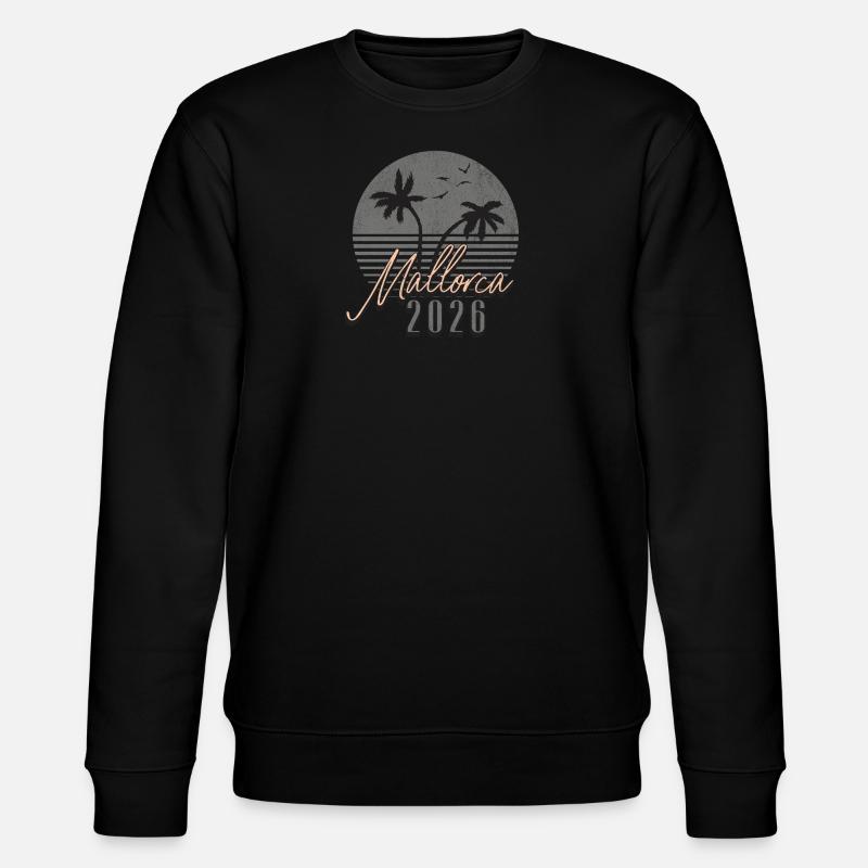 Mallorca 2026 - Stanley/Stella Unisex Bio-Sweatshirt CHANGER  - Schwarz