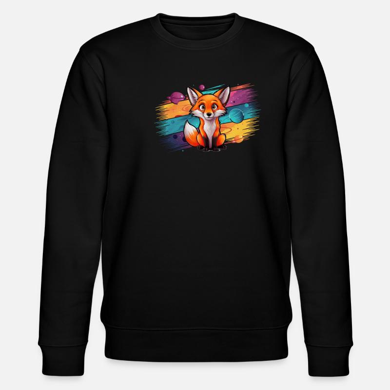 Renard - Illustration - Sweat bio CHANGER Stanley/Stella Unisexe - noir