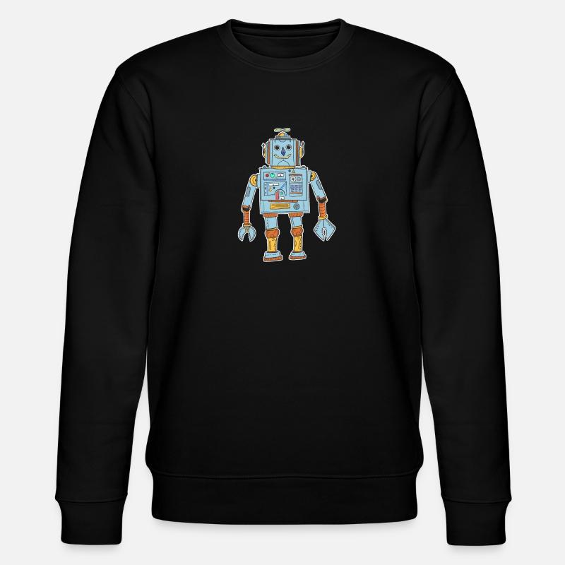 Robot T-Shirt Kids - Sweat bio CHANGER Stanley/Stella Unisexe - noir