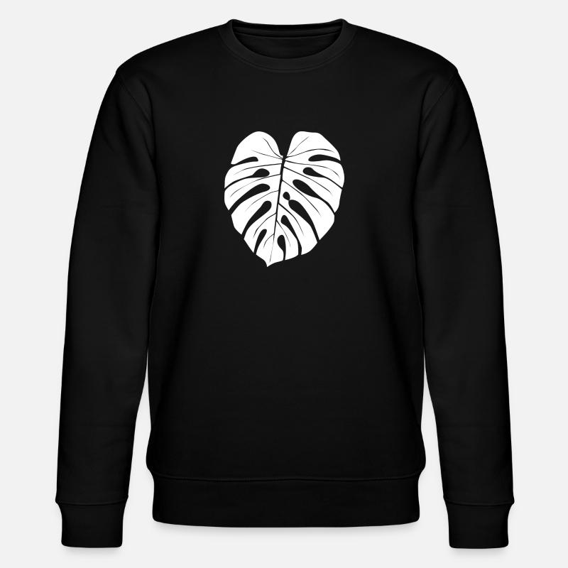 Monstera - Stanley/Stella Unisex Bio-Sweatshirt CHANGER  - Schwarz
