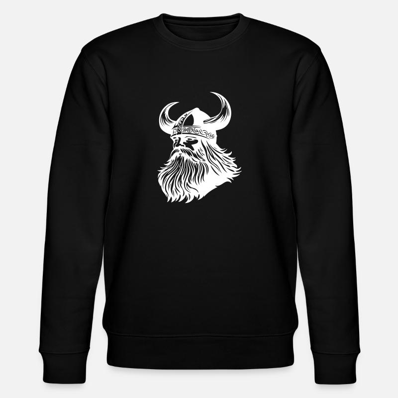 Viking Warrior Odin - Stanley/Stella CHANGER Unisex Organic Sweatshirt - black