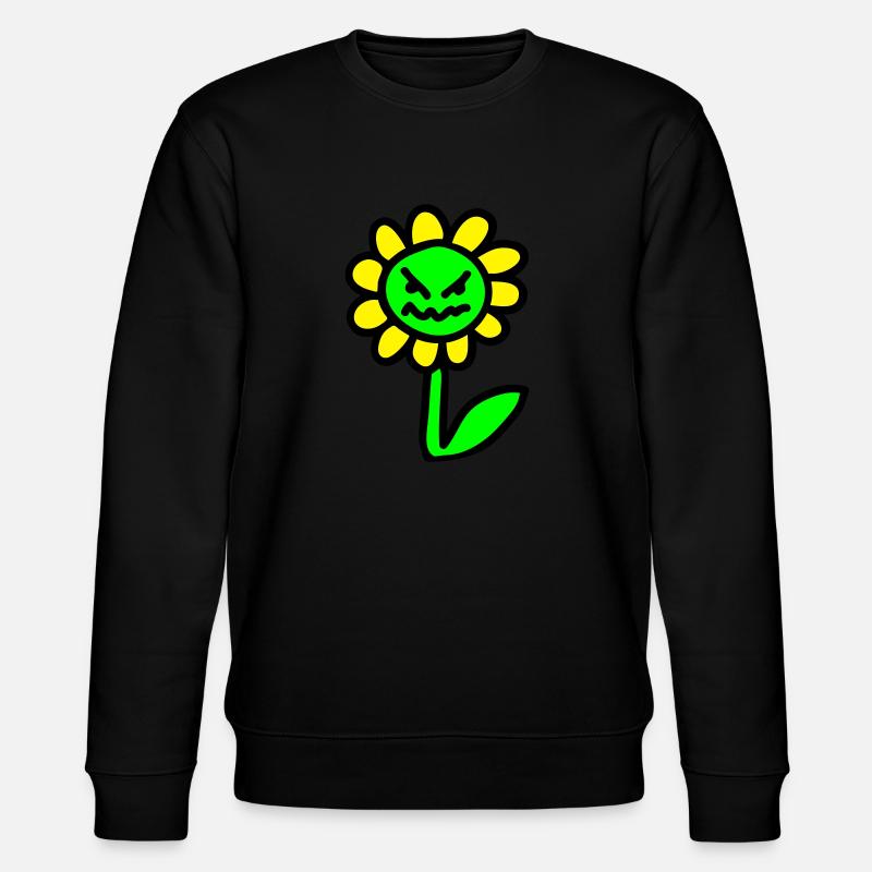 böse Blume - 3 - Stanley/Stella Unisex Bio-Sweatshirt CHANGER  - Schwarz