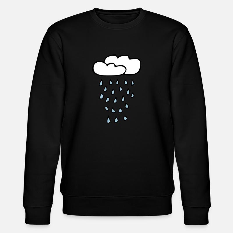 Wolke Regen - Stanley/Stella Unisex Bio-Sweatshirt CHANGER  - Schwarz