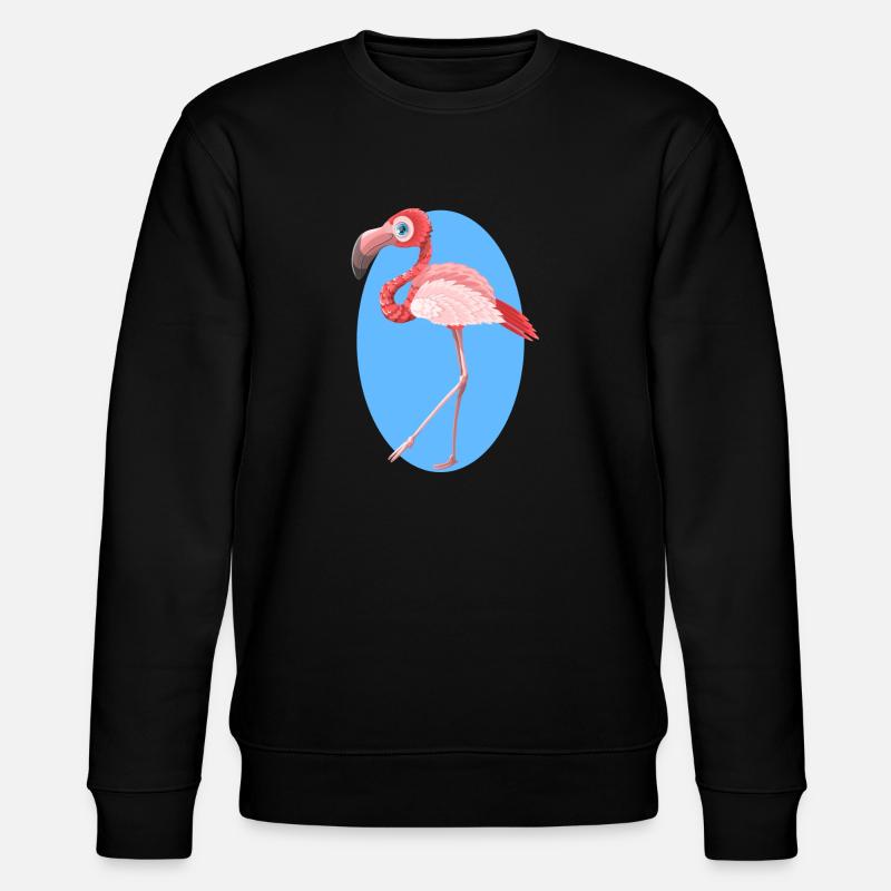 Flamingo - Stanley/Stella Unisex Bio-Sweatshirt CHANGER  - Schwarz