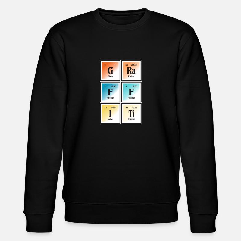 Graffiti-| Periodensystem der Elemente - Stanley/Stella Unisex Bio-Sweatshirt CHANGER  - Schwarz