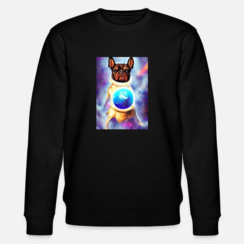 Space Dog - Stanley/Stella Unisex Bio-Sweatshirt CHANGER  - Schwarz