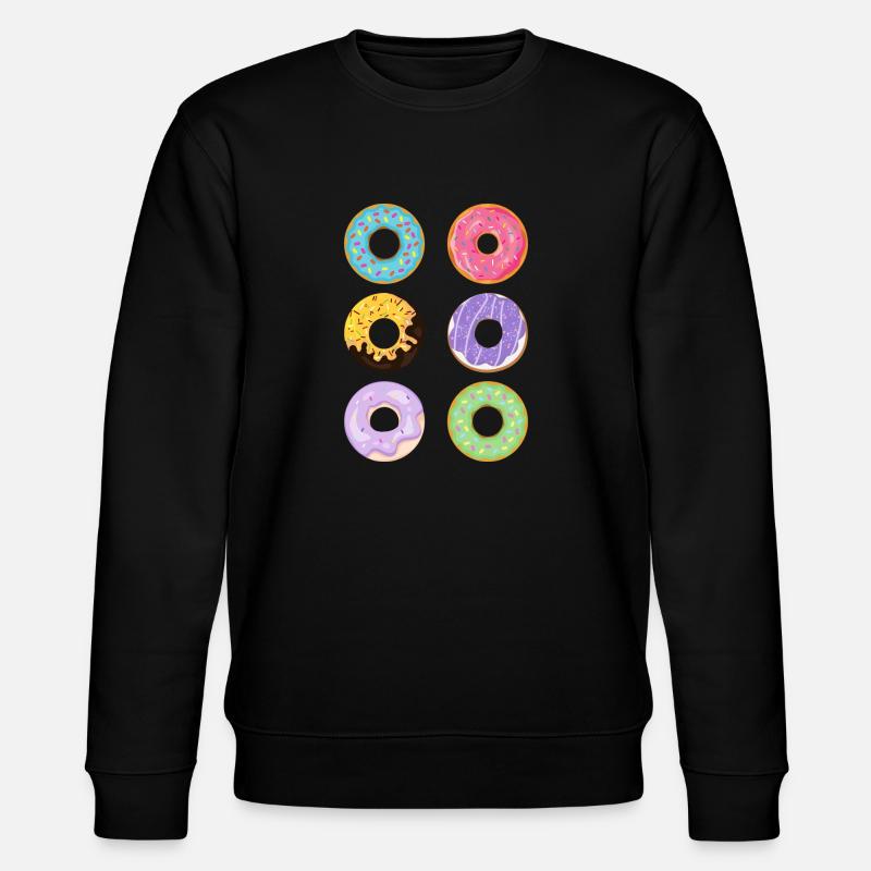 Donut Gruppe - Stanley/Stella Unisex Bio-Sweatshirt CHANGER  - Schwarz