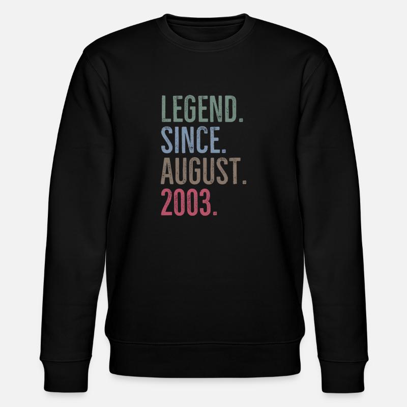 Légende depuis août 2003 - Sweat bio CHANGER Stanley/Stella Unisexe - noir
