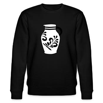 Bembel Design 100% Hessen! #typischHessisch #FFM - Stanley/Stella CHANGER Unisex Organic Sweatshirt - black - Front - Nik (191cm) & Marisol (170cm)