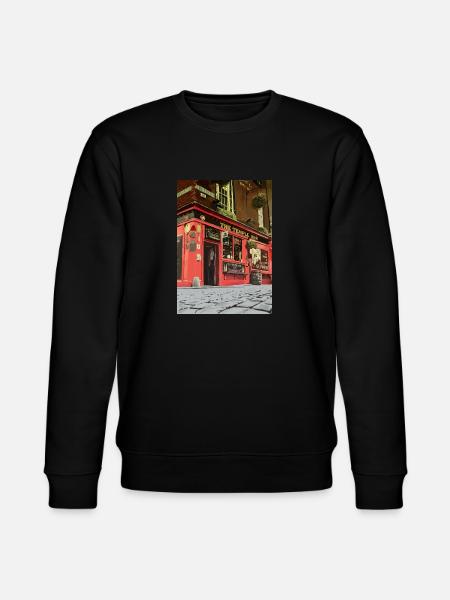 Temple bar, dublin - Stanley/Stella CHANGER Unisex Organic Sweatshirt - black