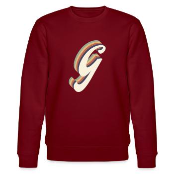 lettre g - Sweat bio CHANGER Stanley/Stella Unisexe - bordeaux - Devant - Nik (191cm) & Marisol (170cm)