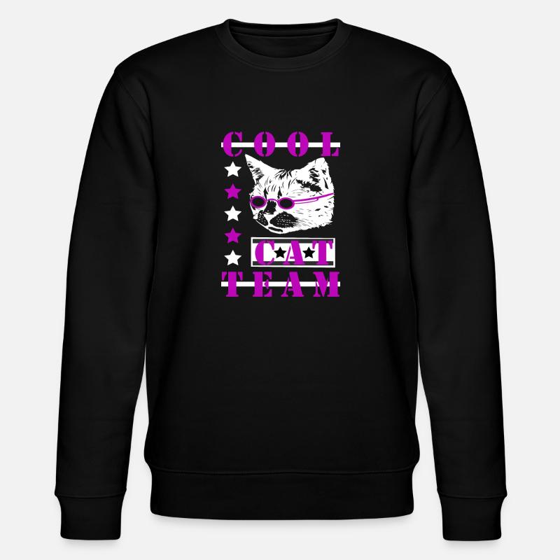 Colles Cat Team - Stanley/Stella CHANGER Unisex Organic Sweatshirt - black