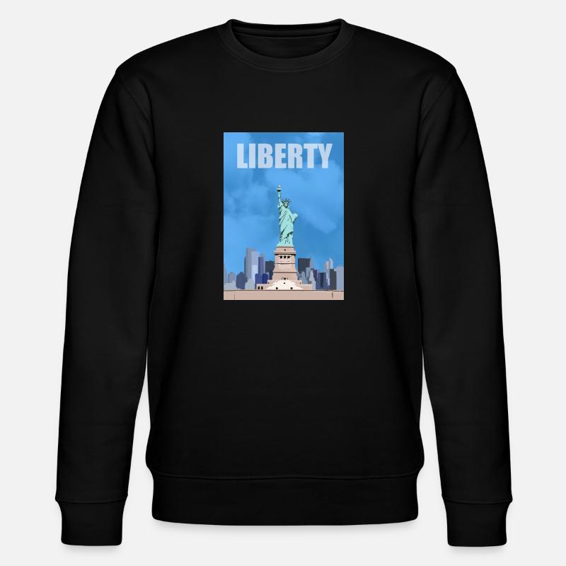 statue de la liberté - Sweat bio CHANGER Stanley/Stella Unisexe - noir