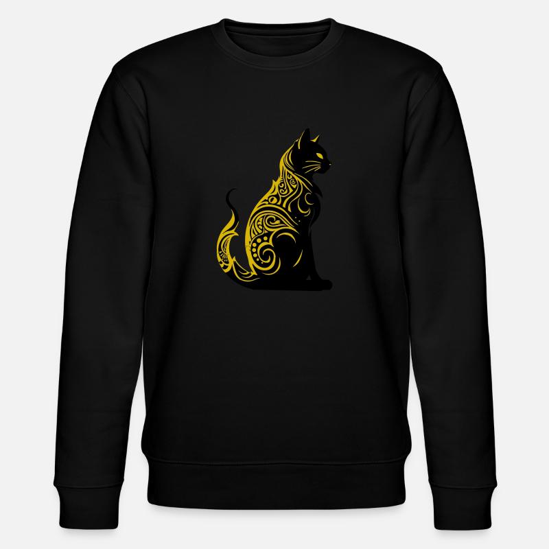 cat - Stanley/Stella Unisex Bio-Sweatshirt CHANGER  - Schwarz