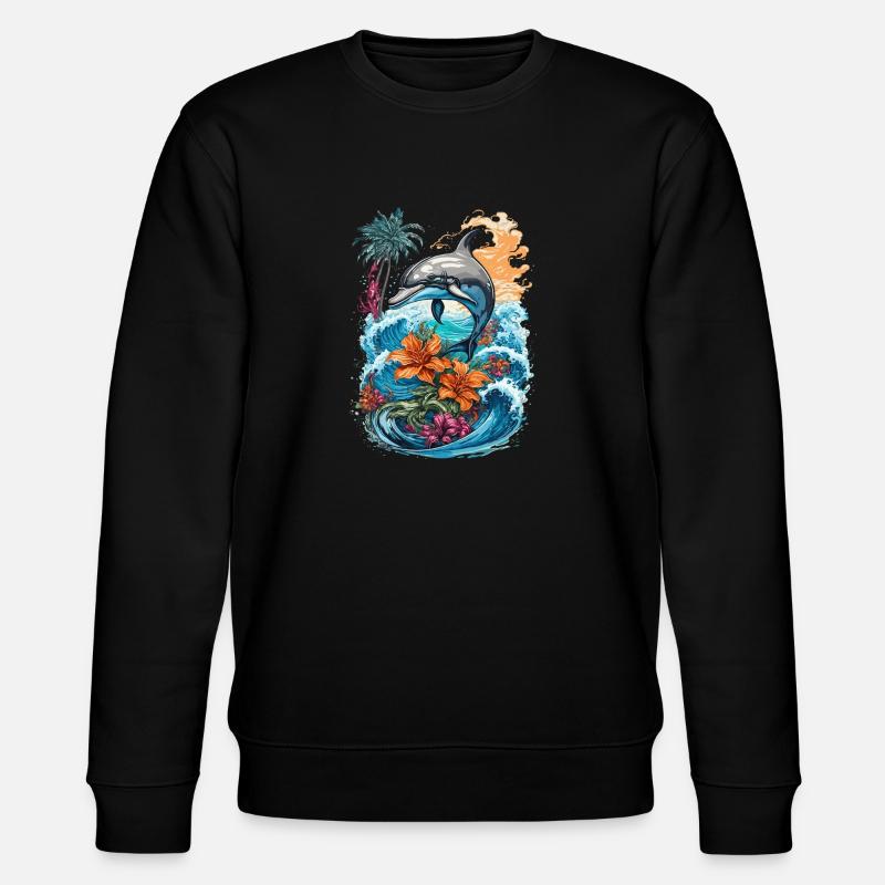 Dauphin mignon - Sweat bio CHANGER Stanley/Stella Unisexe - noir