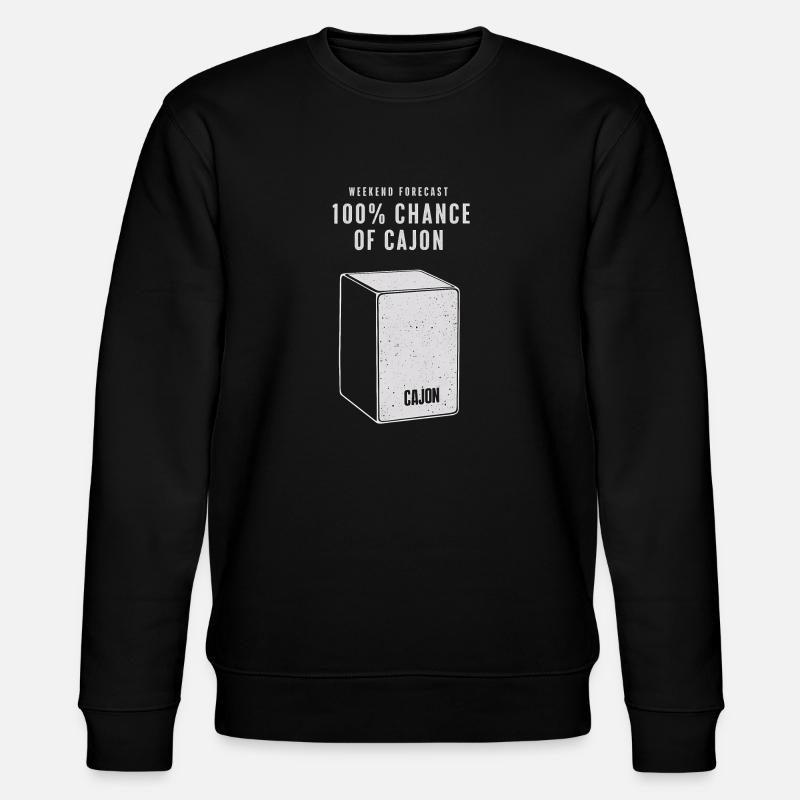 Cajon Drummer - Stanley/Stella CHANGER Unisex Organic Sweatshirt - black