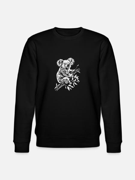 Koala Minimal - Stanley/Stella CHANGER Unisex Organic Sweatshirt - black