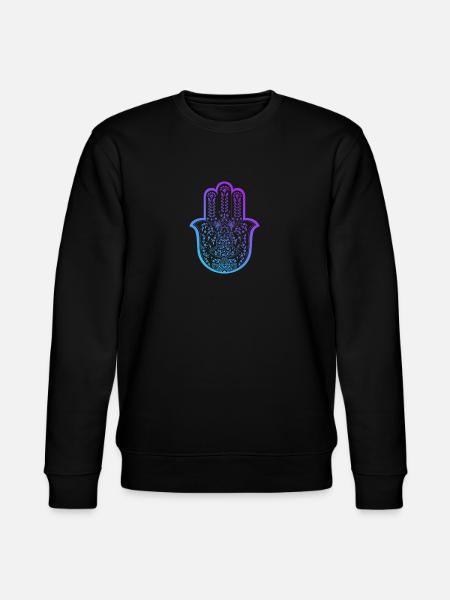 Hamsa Hand midnight - Stanley/Stella CHANGER Unisex Organic Sweatshirt - black